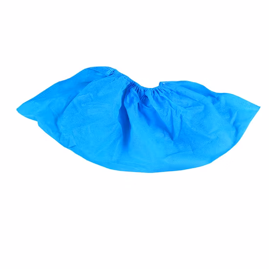 High Quality Mass Production Customized OEM Good Quality Disposable Machine Made 16*40cm PP Blue Shoe Cover