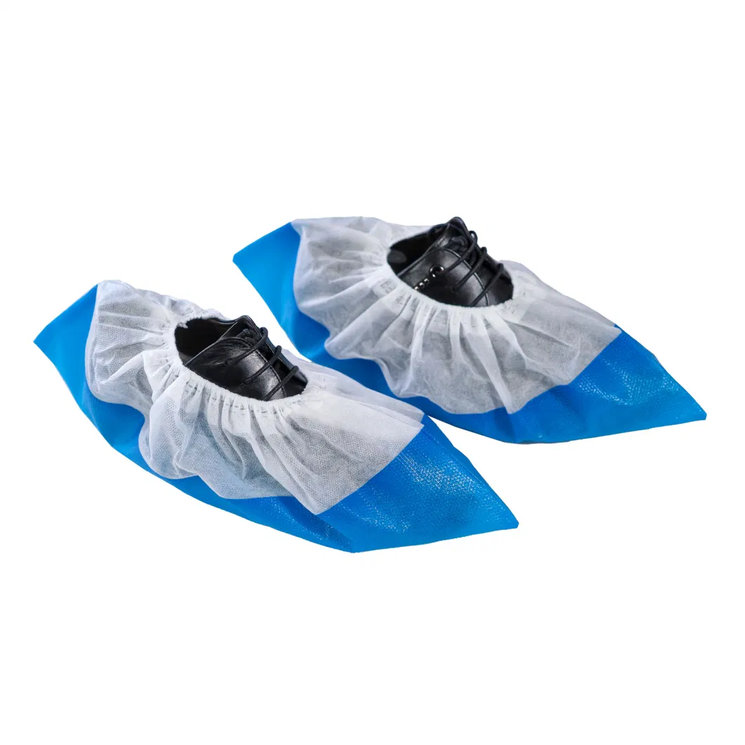 High Quality PP+CPE Coated Waterproof Nonwoven Shoe Cover