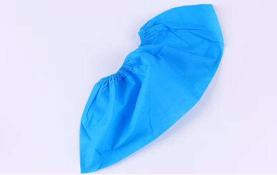 High Quality Mass Production Customized OEM Good Quality Disposable Machine Made 16*40cm PP Blue Shoe Cover