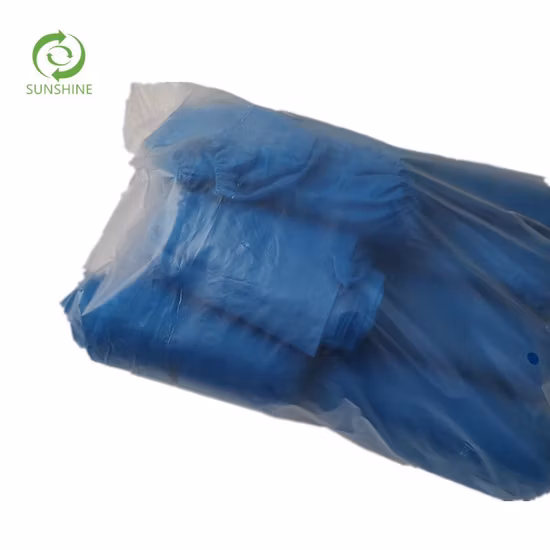 PE jetables CPE PP SMS plastique microporeux non tissé imperméable antidérapant impression/industrie/salle blanche/laboratoire/étanche/botte/couvre-chaussures
