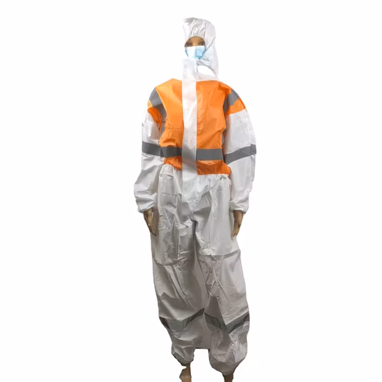 Commerce de gros de haute qualité OEM costume EPI de sécurité uniforme de travail vêtements de sécurité combinaison de protection jetable