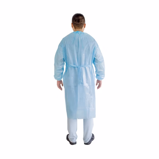 Robe d'isolement médicale imperméable protectrice jetable de niveau 2